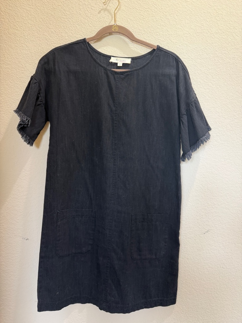 Vince Camuto Black Denim Mini Shift dress